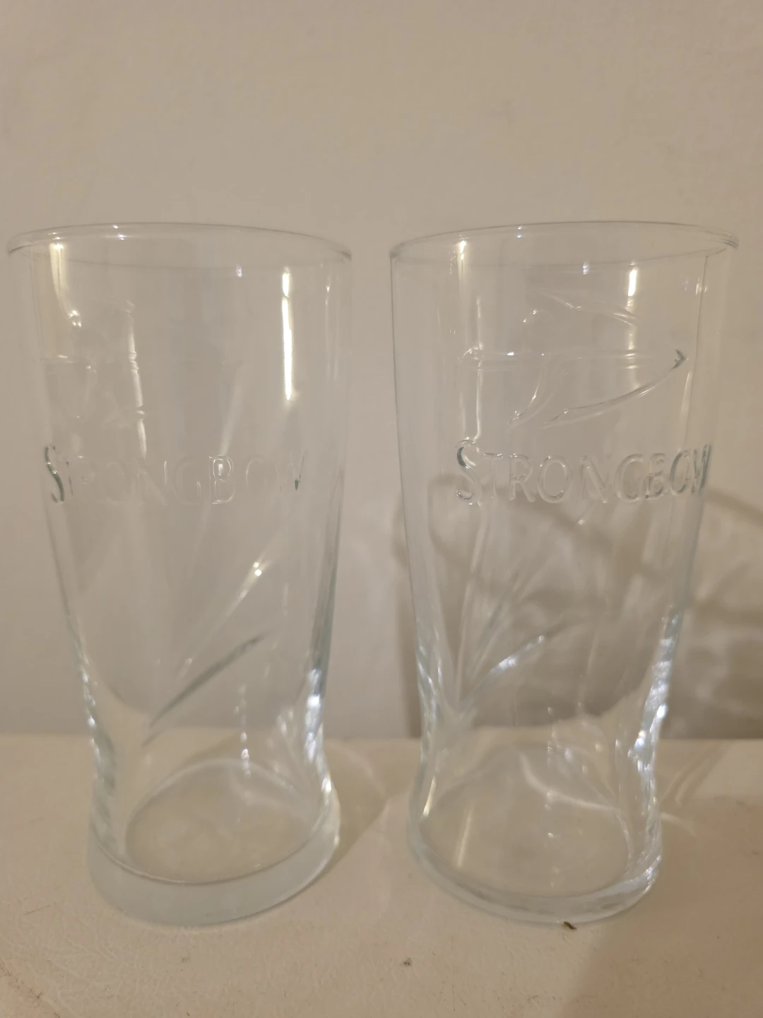 Set of 2 Strongbow Cider Glasses