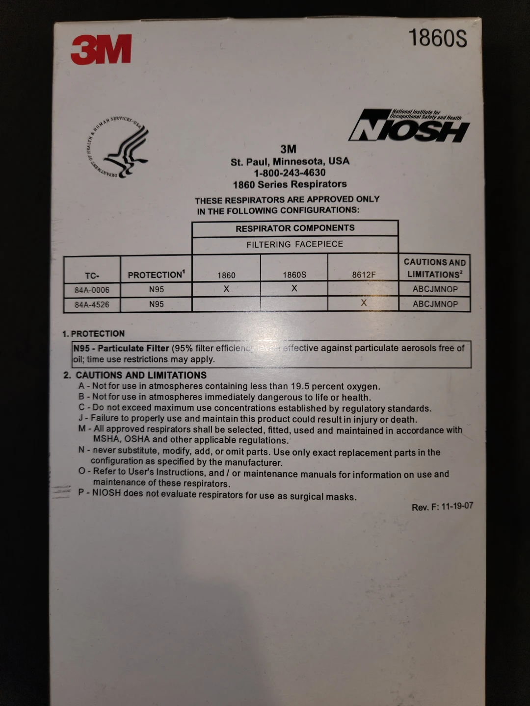 20 pack box of 3M N95 masks. VARIOUS SIZES AVAILABLE - photo 5