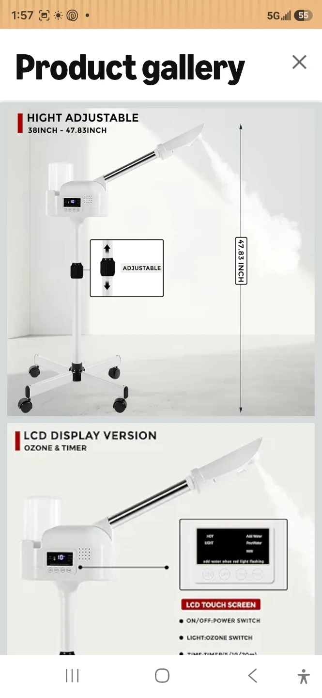 Hovinke Facial Steamer with LCD Display - photo 2