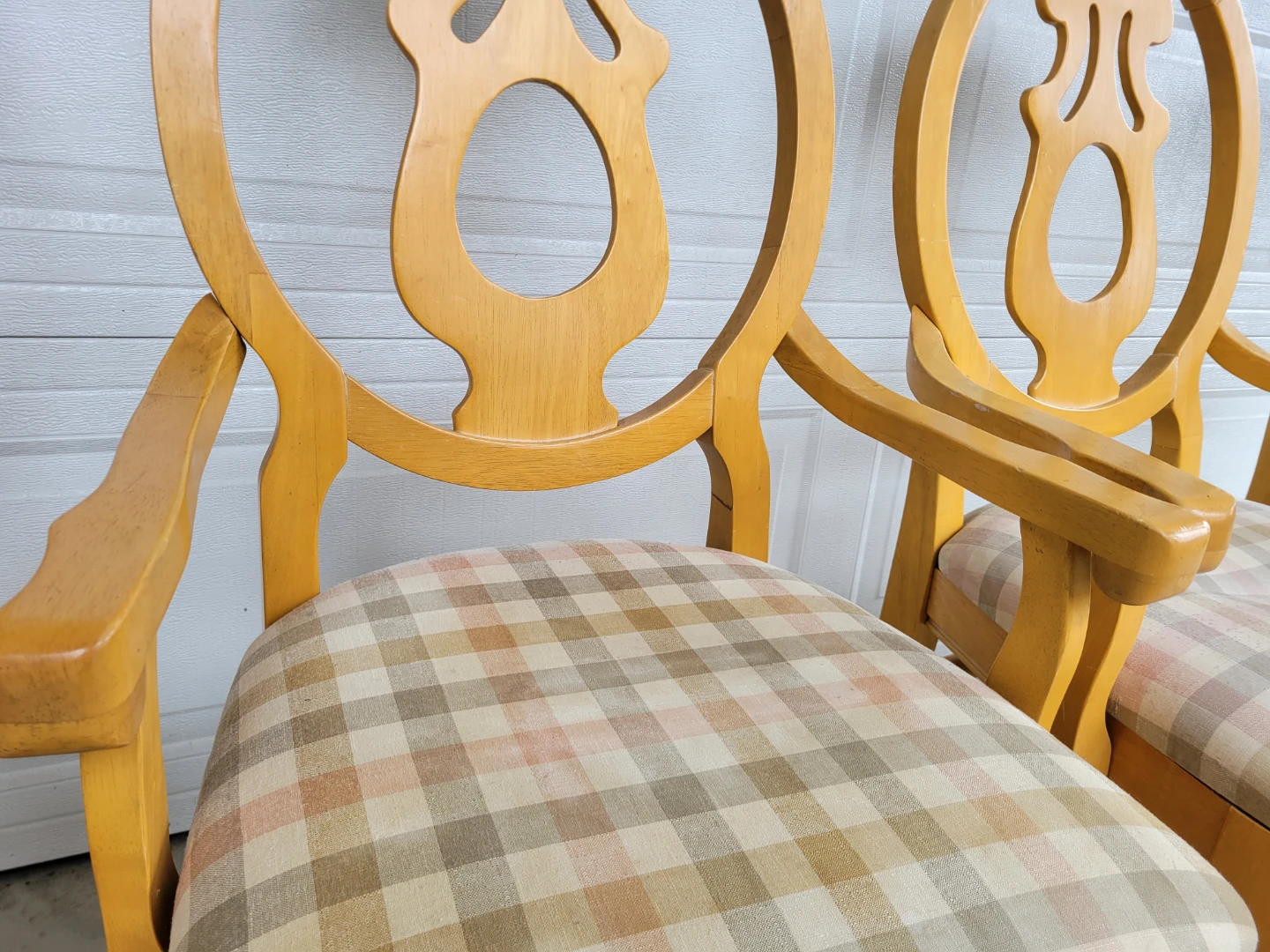 Set of Vintage Country French / Neoclassical Style Dining Chairs - photo 5