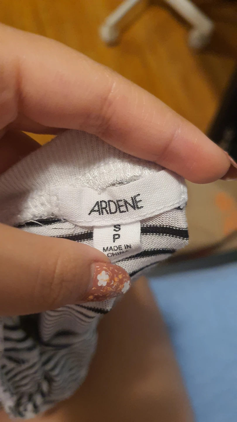Ardene Striped Knot-Front T-Shirt - photo 2