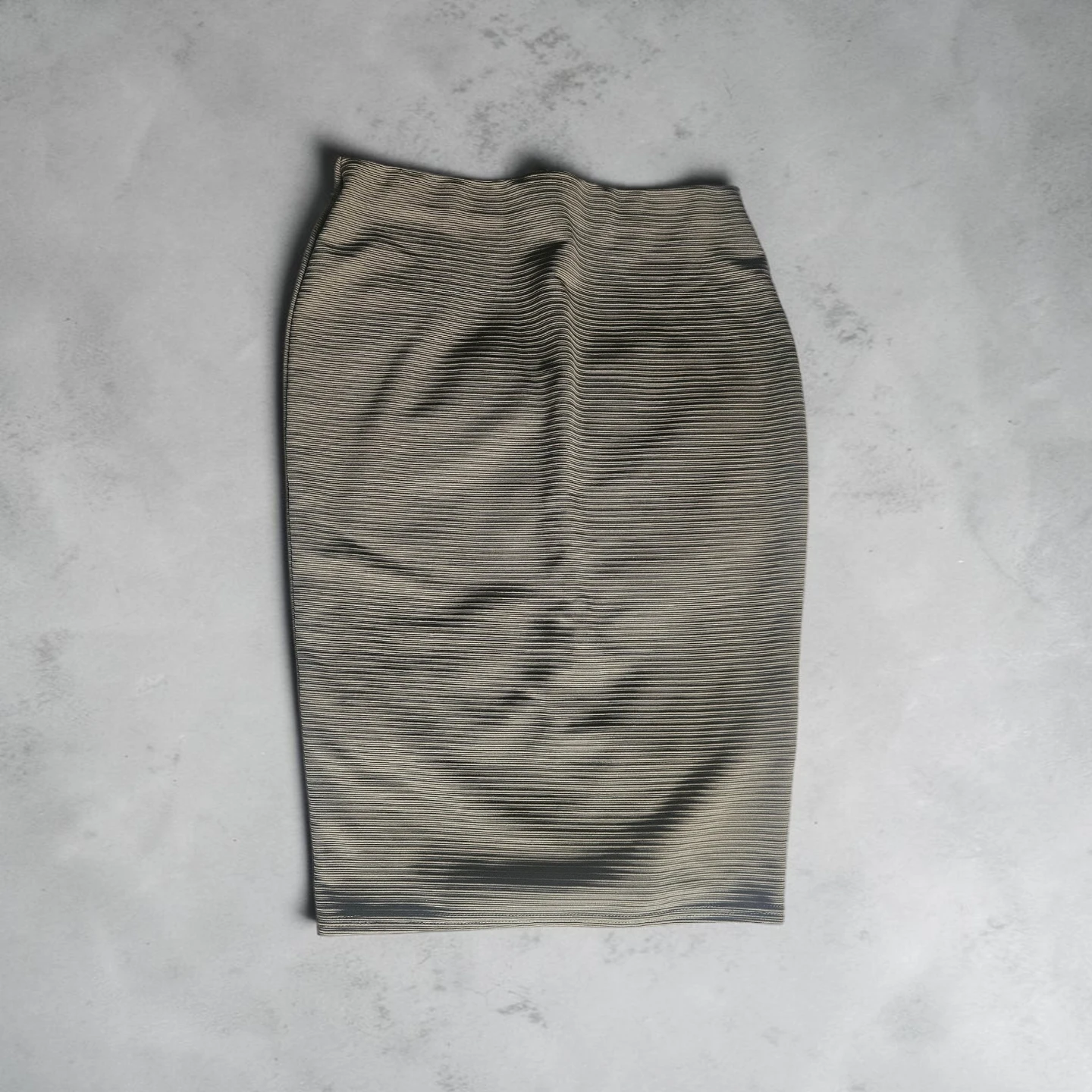 Ribbed Pencil Skirt