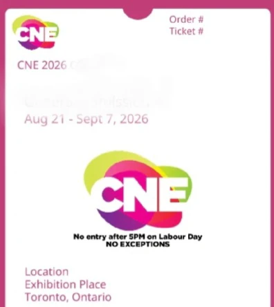 CNE 2026 UNLIMITED RIDE Ticket