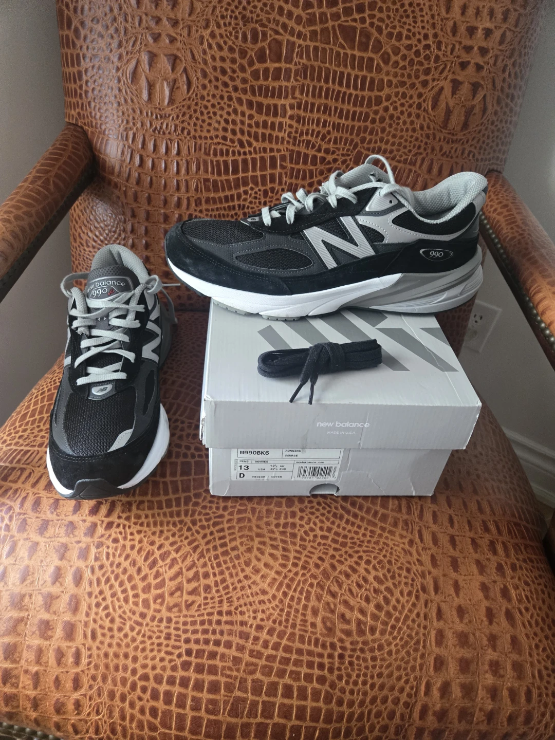 New Balance 990v6 M990BK6 Men's Size 13