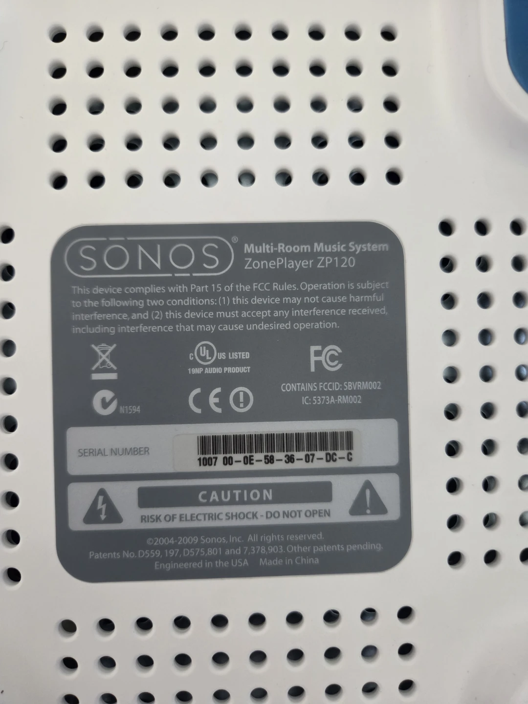 Sonos ZonePlayer ZP120 - photo 5