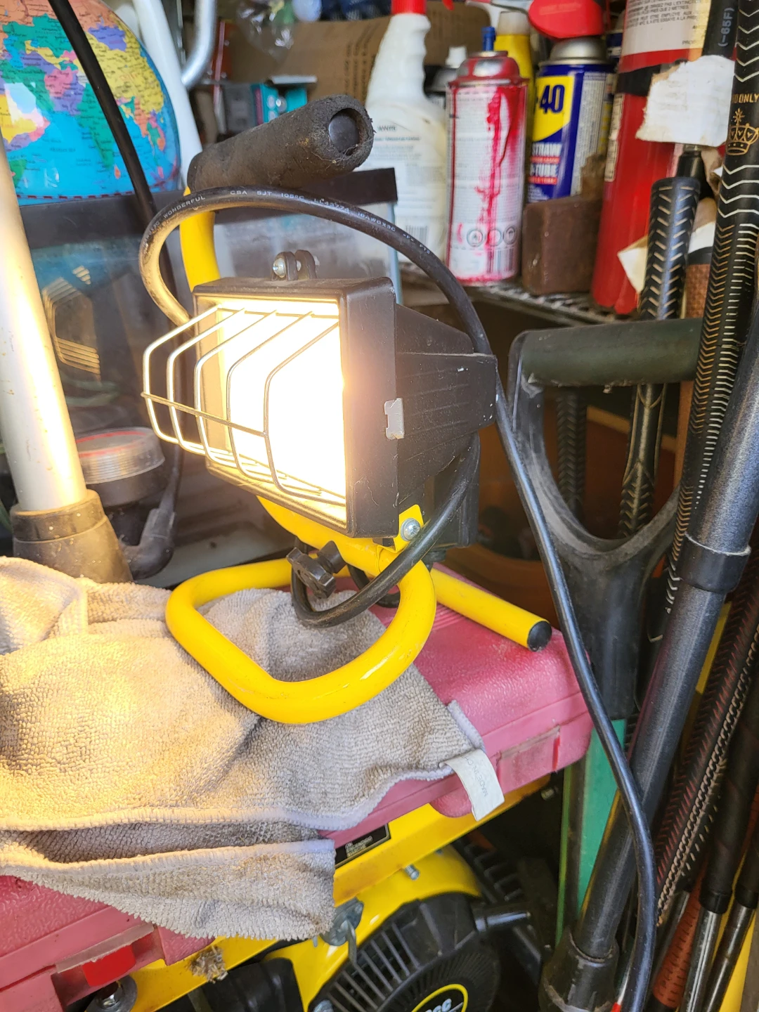 Portable Yellow Work Light