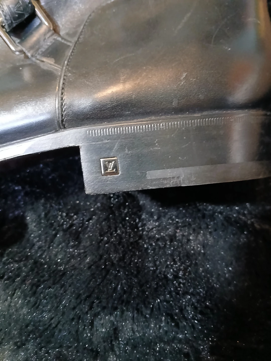 Louis Vuitton Black Leather Buckle Boots - photo 2
