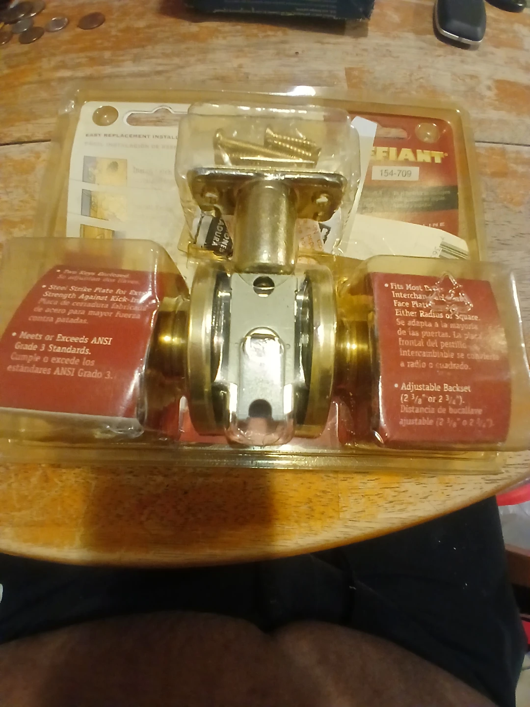 Deadbolt lock and door knob - photo 4