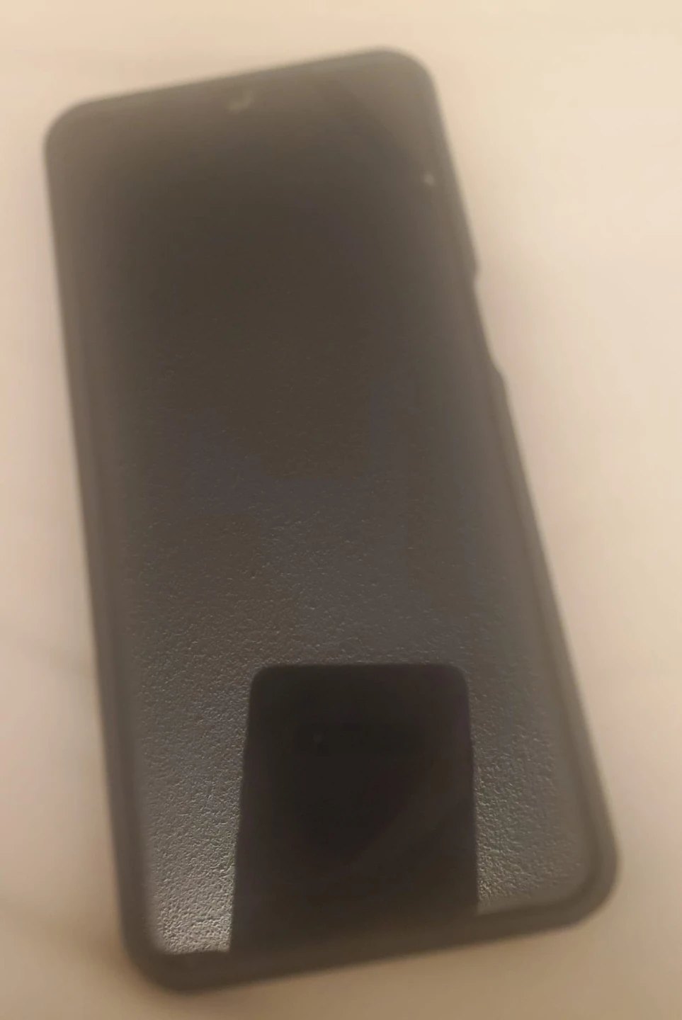 Black Phone A07 with Case and Ring Holder