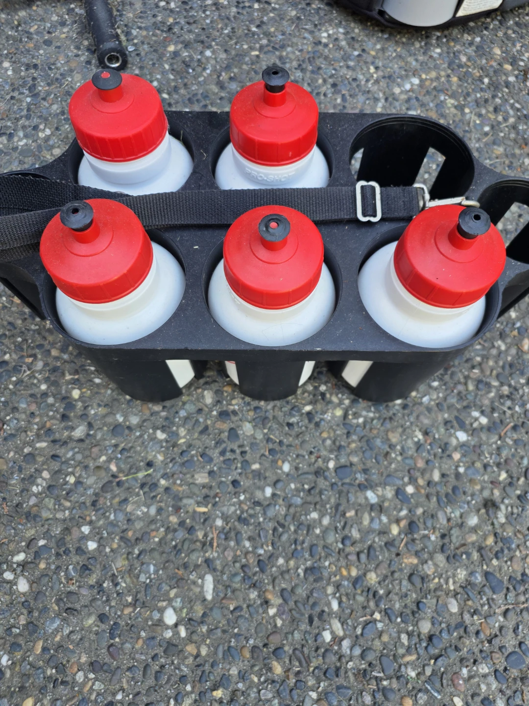 Free team water bottles and holder