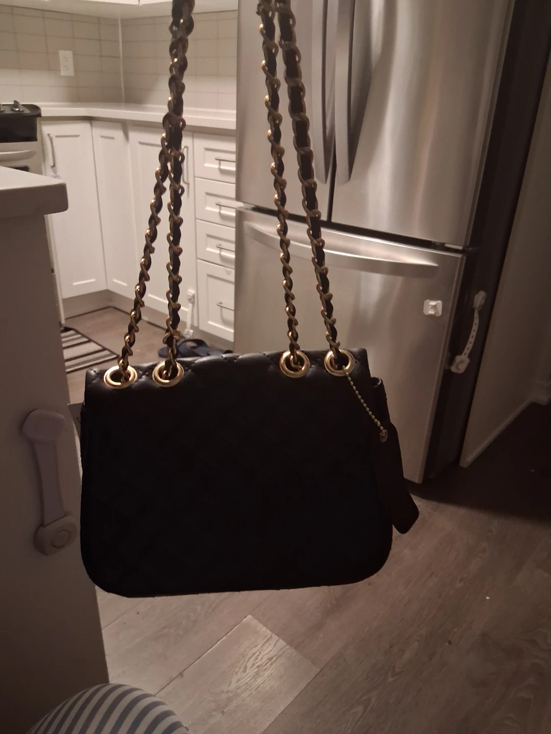 Holiday Handbag - Black Quilted - photo 3