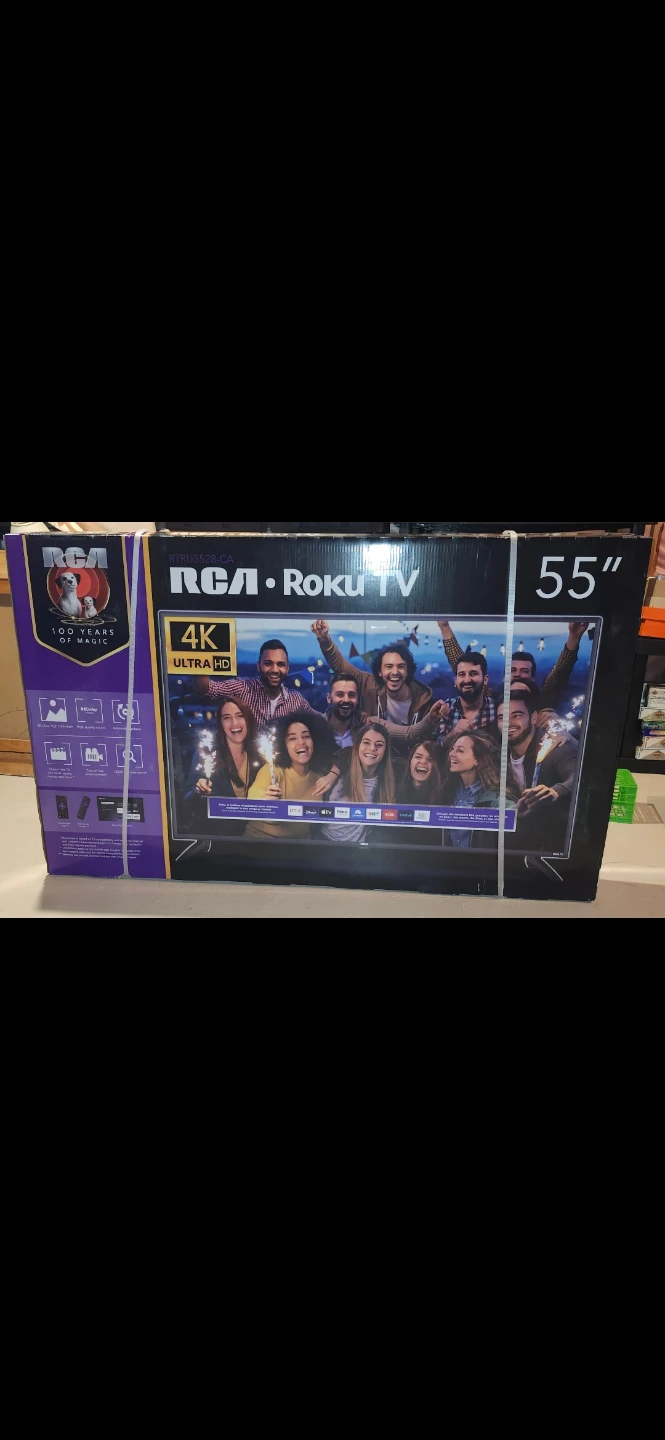 New still in Box 55 inch RCA 4k Roku