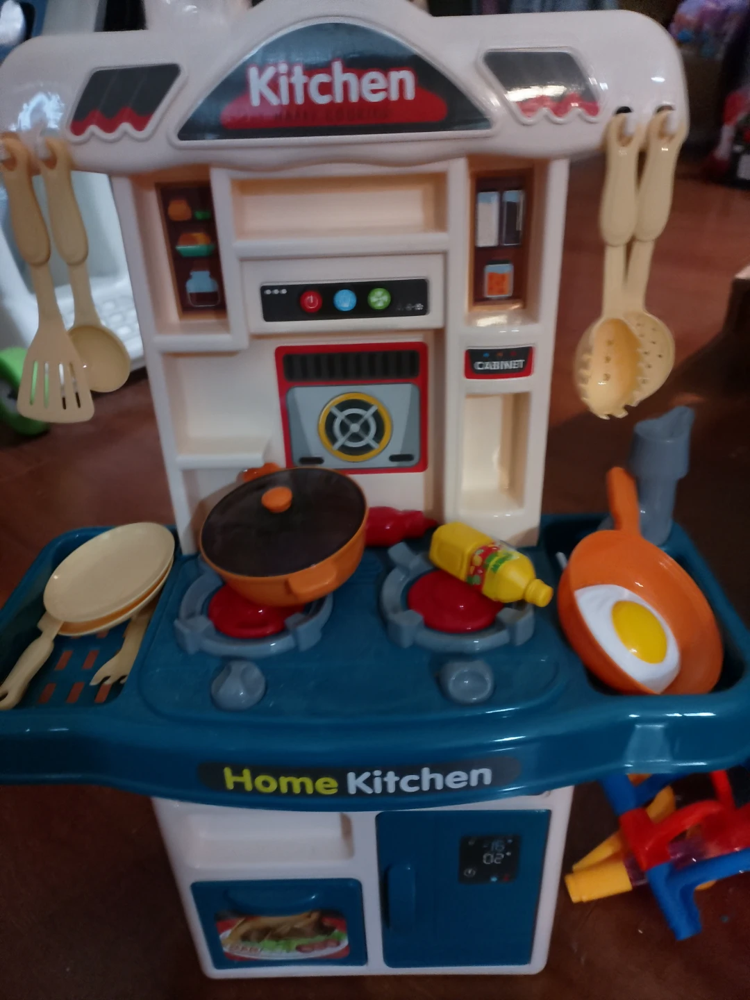Blue Home Kitchen playset, kids