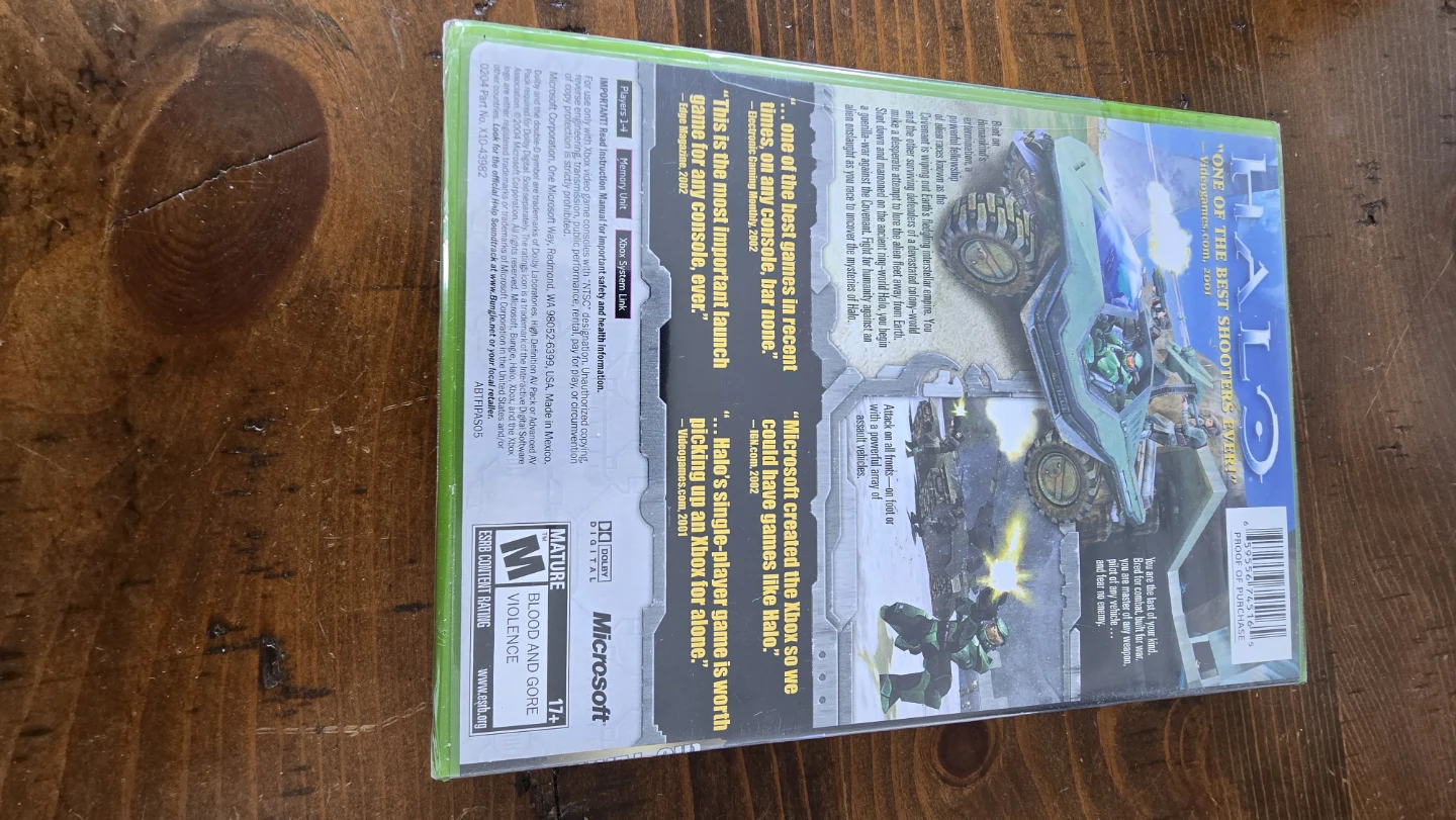 Xbox Halo Combat Evolved GOTY sealed new - photo 5