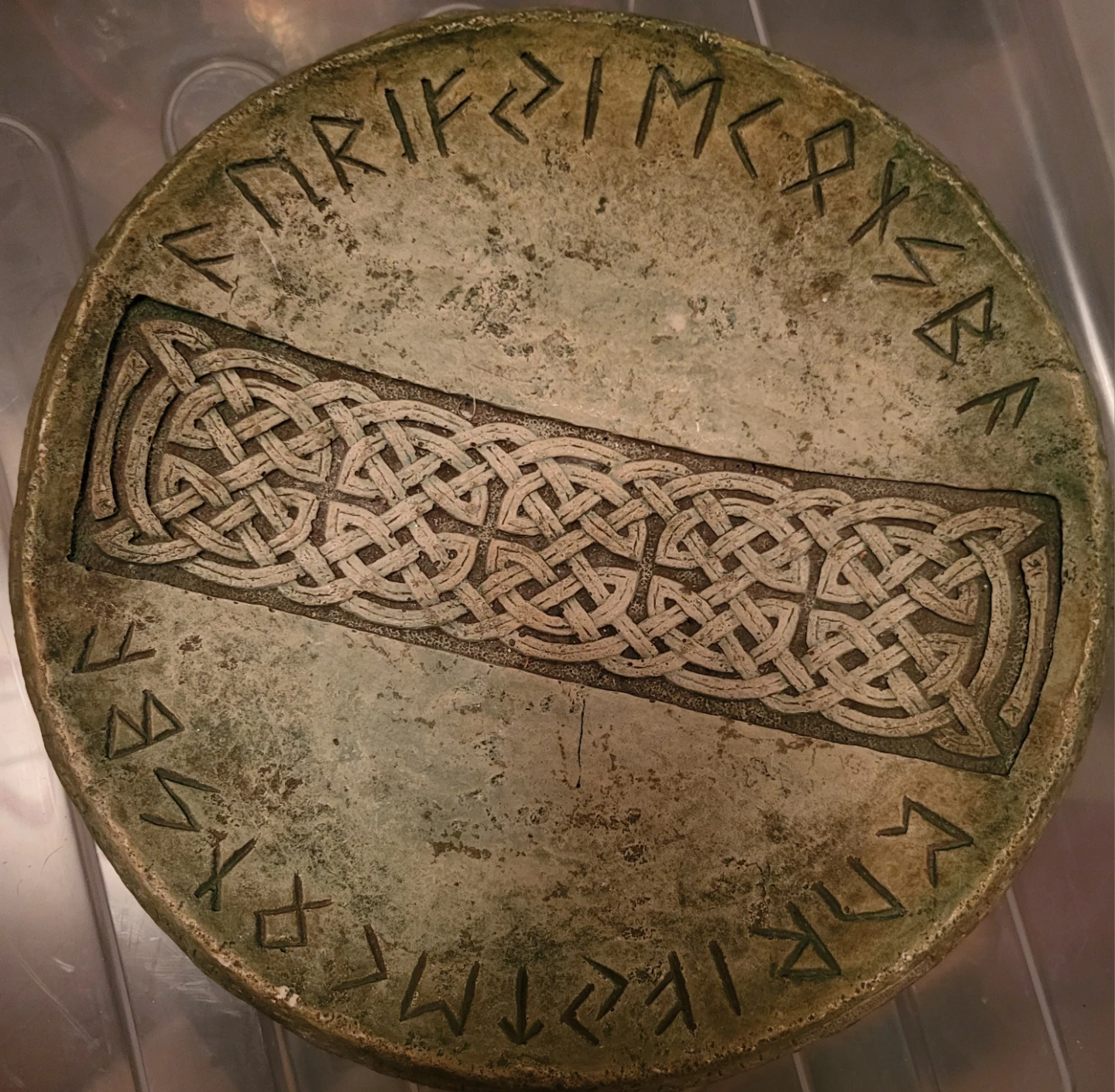 Celtic Style Decorative Stone Bowl