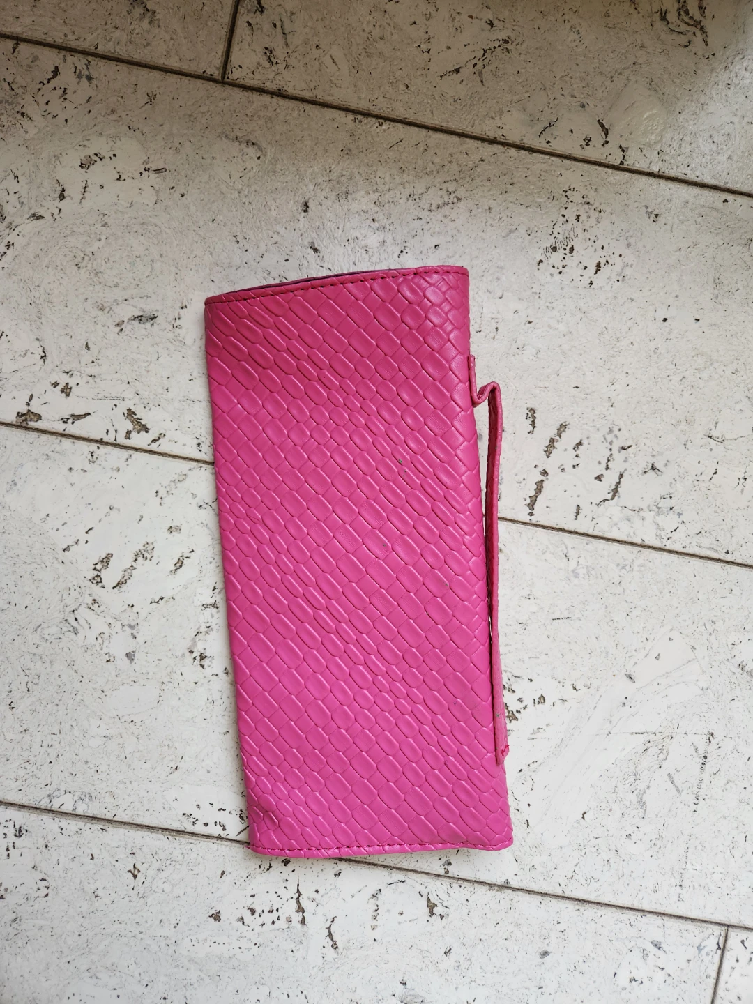 Woven Clutch Bag in Pink or Green - photo 2