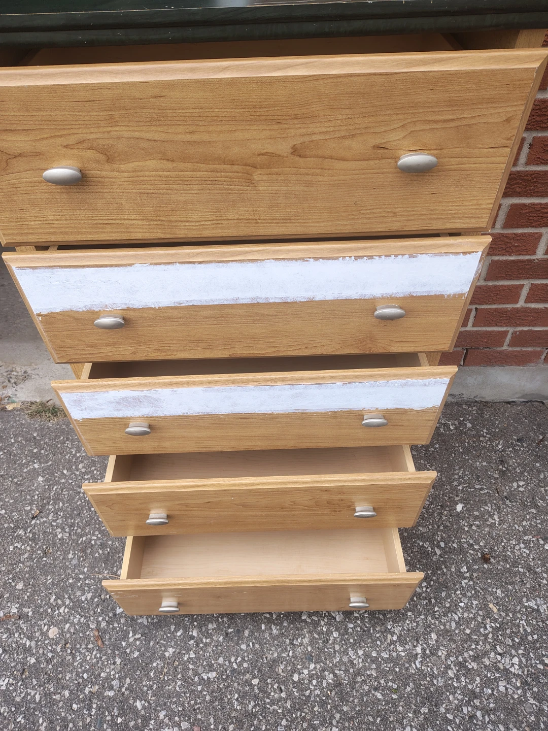 Five Drawer Wooden Dresser - photo 4