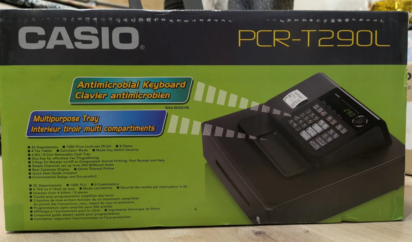 Casio PCR-T290L electronic cash register - BNIB - photo 2