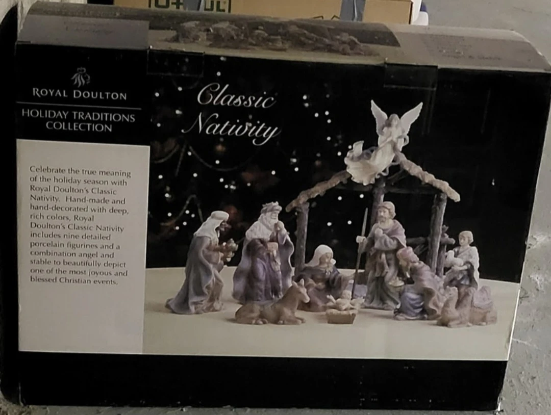 Royal Doulton Porcelain Christmas Nativity Set