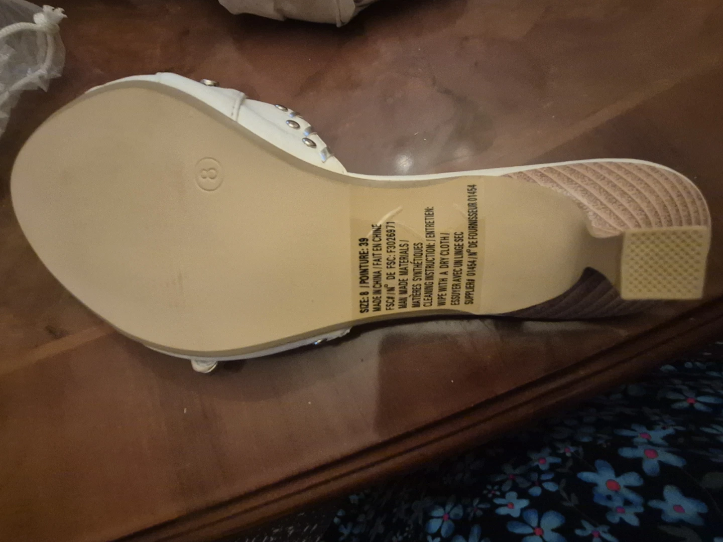 White Studded Wedge Sandals - photo 2