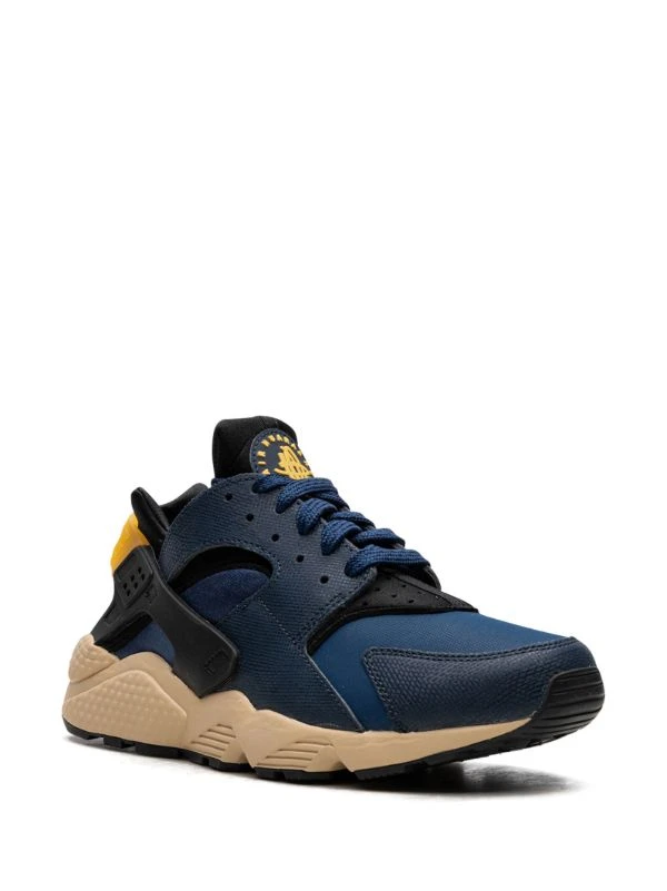 Nike Air Huarache Blue and Tan Sneakers - photo 2