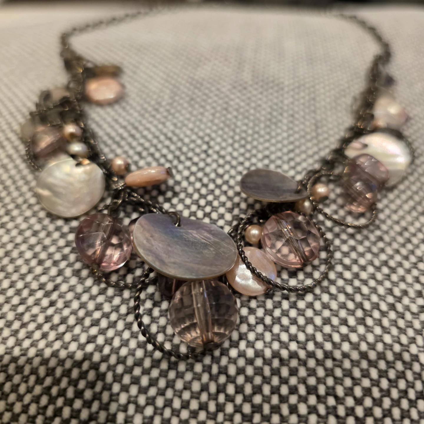Statement Necklace with Shells and Beads - photo 3