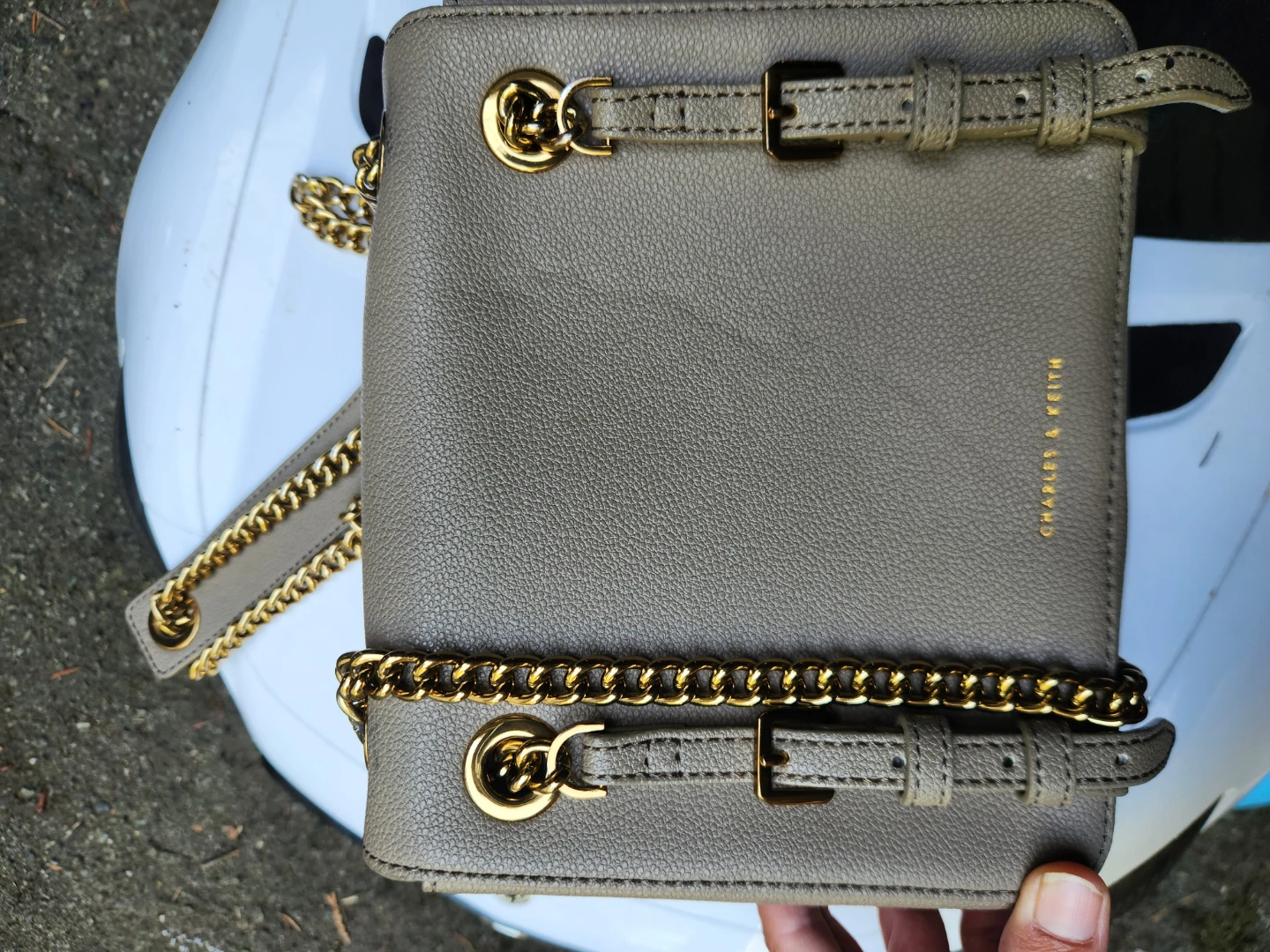 Charles & Keith taupe crossbody bag - photo 2