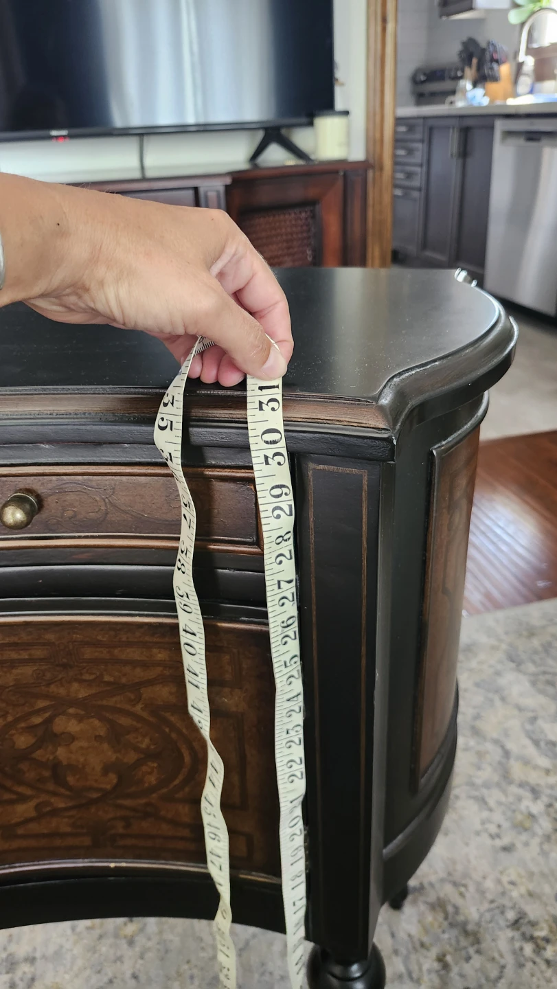 Vintage Accent Table with Drawer and Cabinet - photo 2