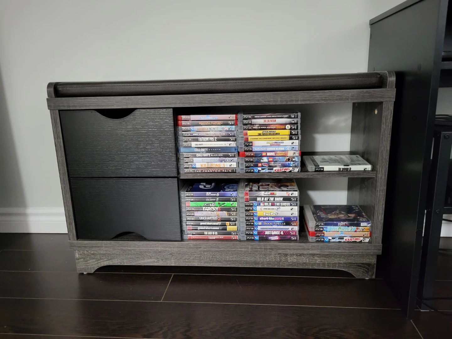 Storage Bench with Shelving