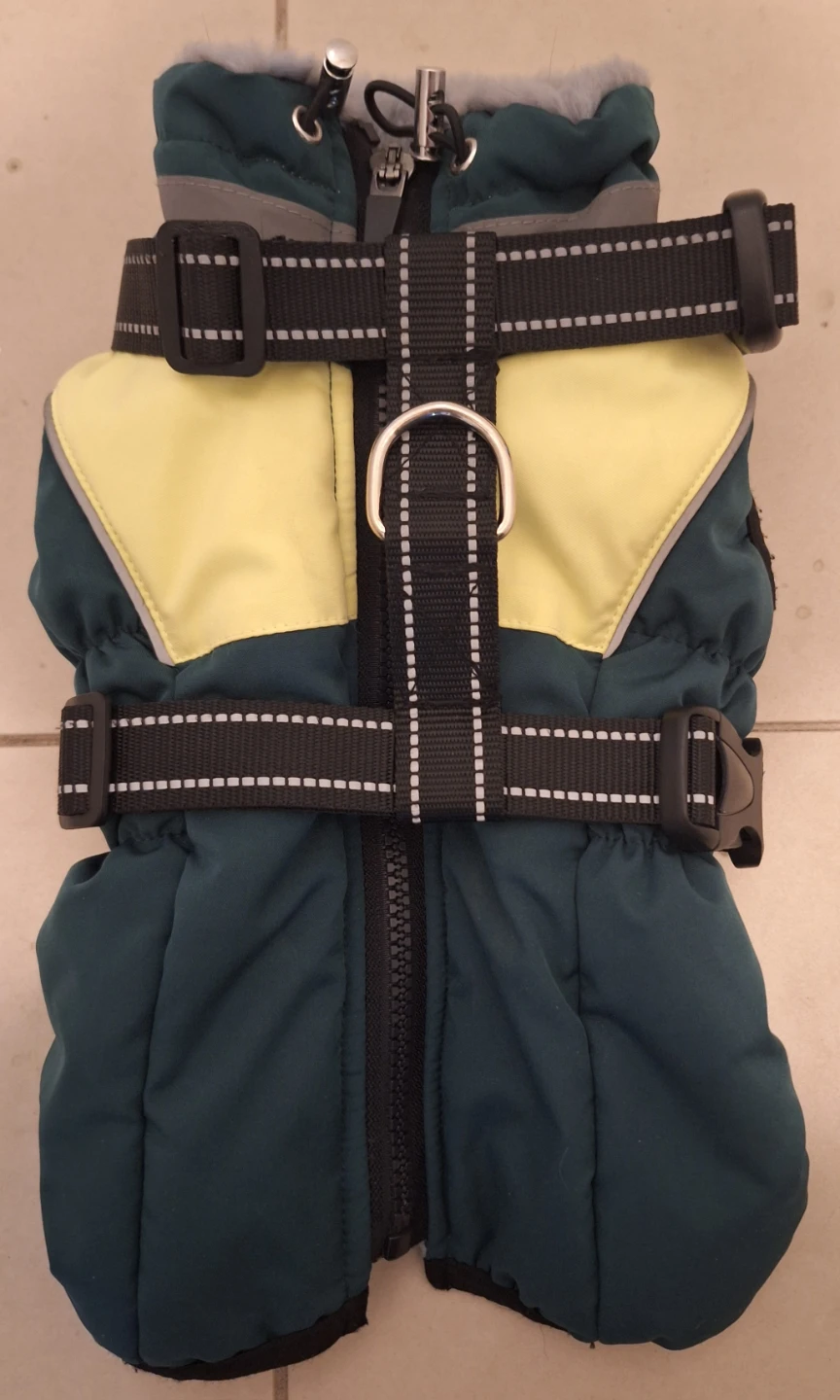Dog Winter Jacket with Harness XS
