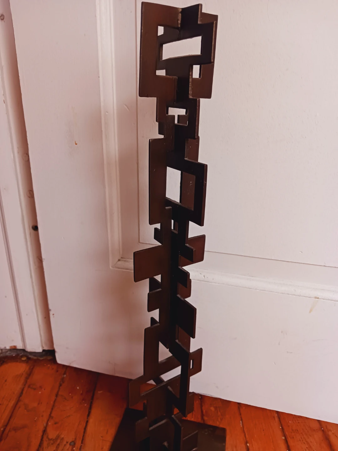 Striking Brutalist Abstract Geometric Totem Art Sculpture - photo 3