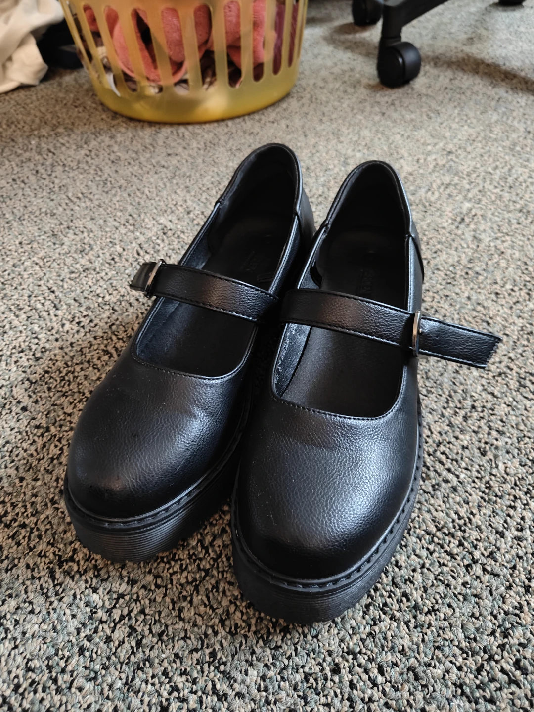 Black Mary Jane Platform Shoes 🧡💖 - photo 3