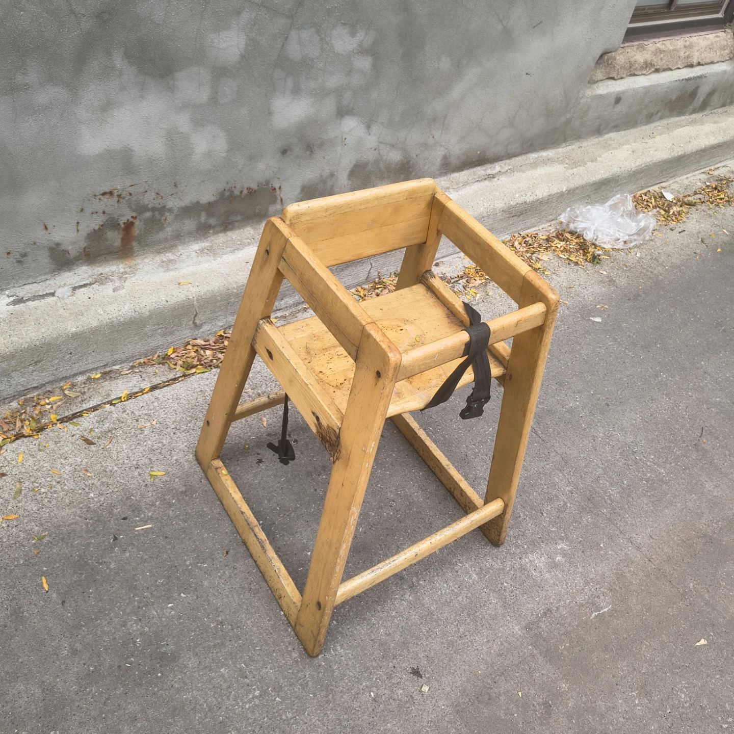 Toddler's Safety Chair  _ Pine and black strap - photo 2