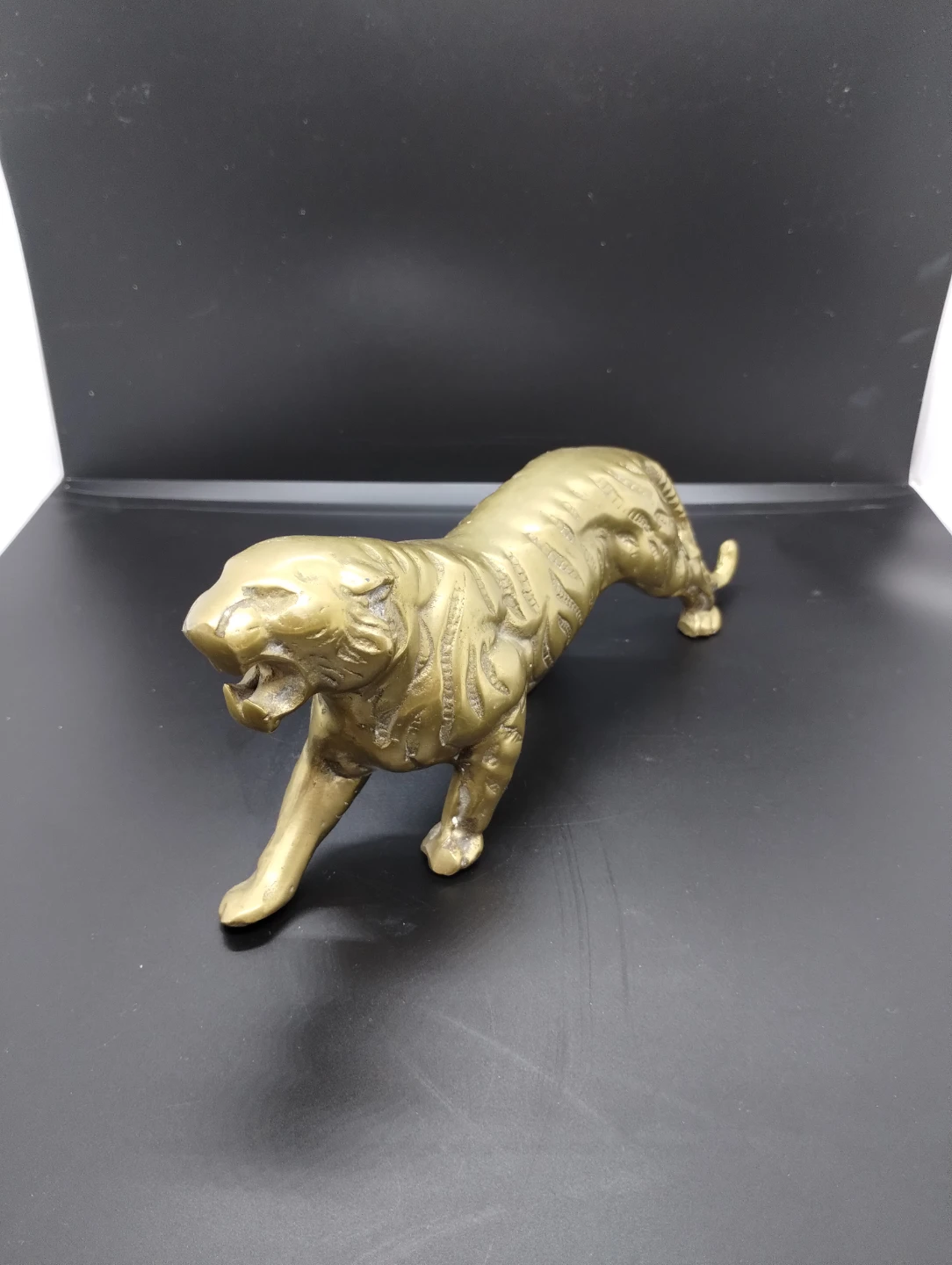 Vintage Brass Tiger Figurine - photo 2