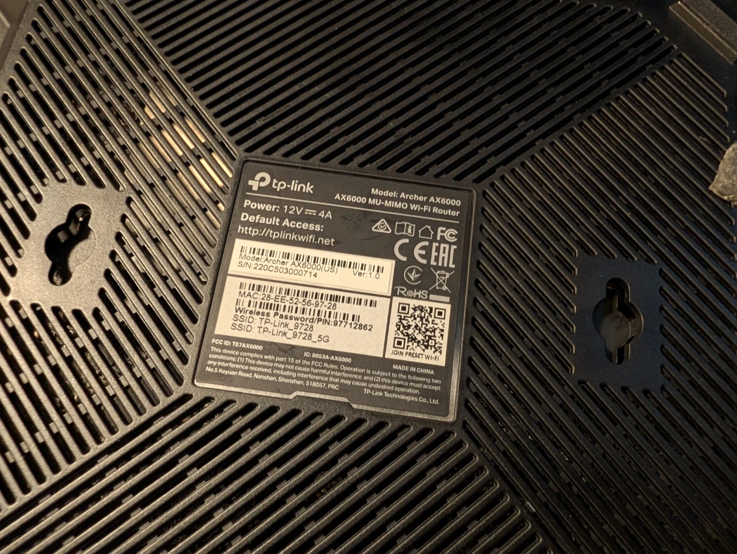 TP-Link Archer AX6000 MU-MIMO Wi-Fi Router - photo 2
