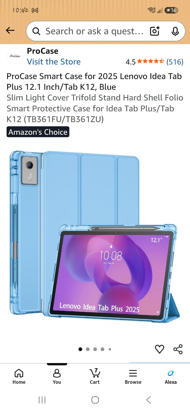 Smart Case for Lenovo Idea Tab Plus 12.1-Inch