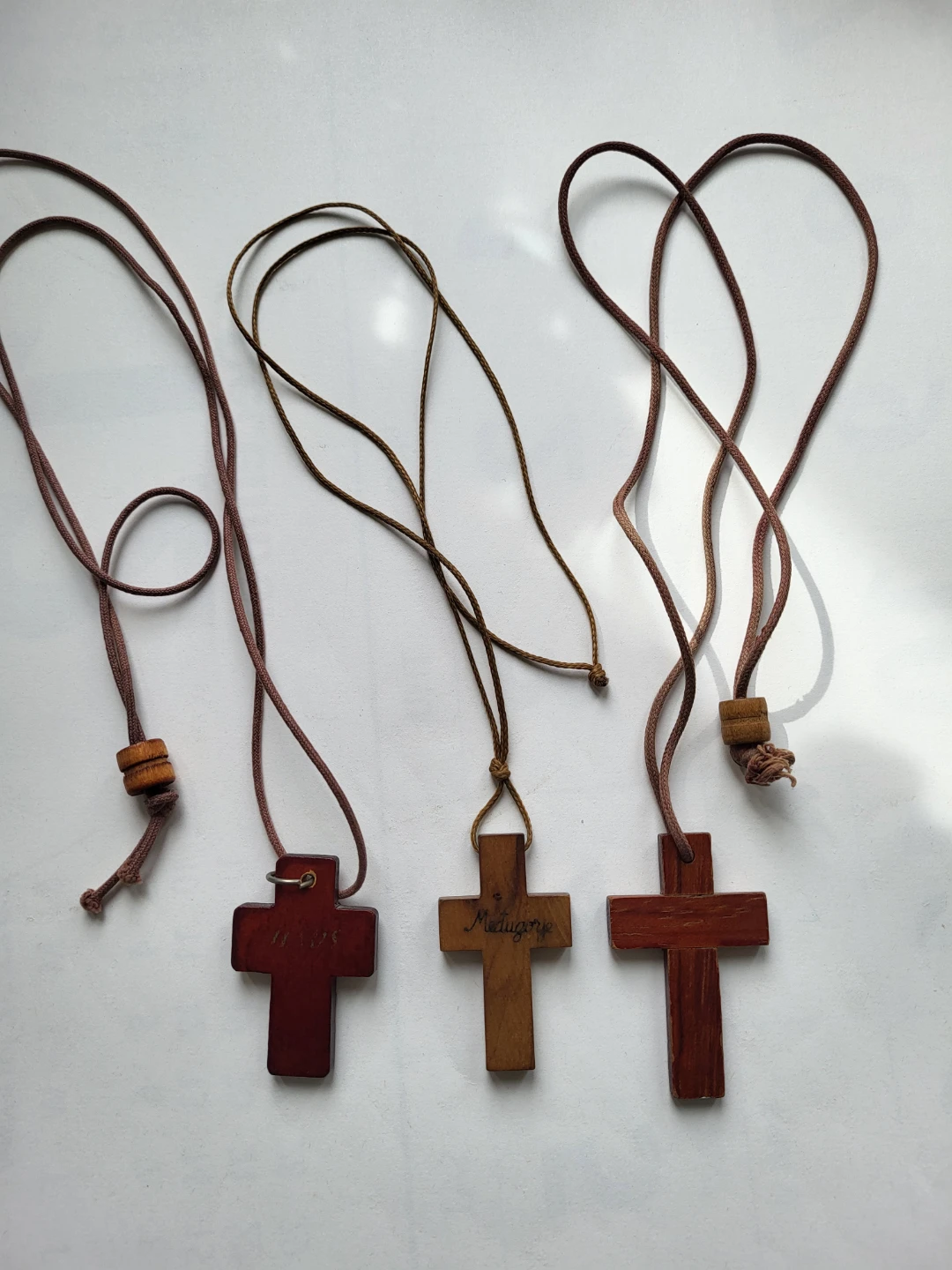 Three Wooden Cross Necklaces - photo 2