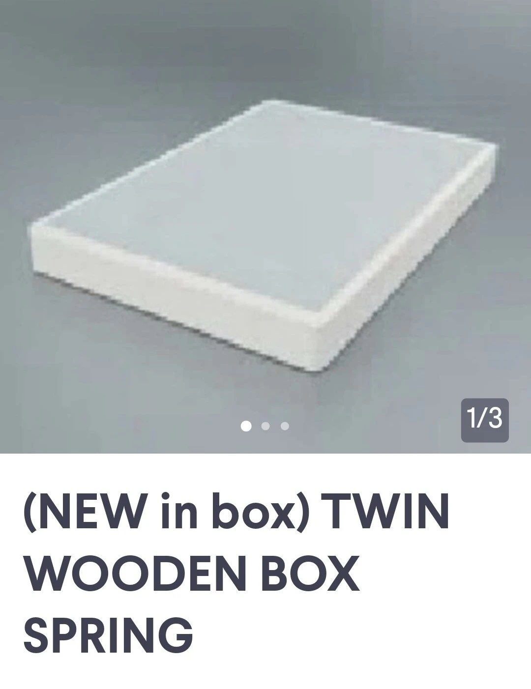 Wayfair: TWIN BED WOOD BOX SPRING.