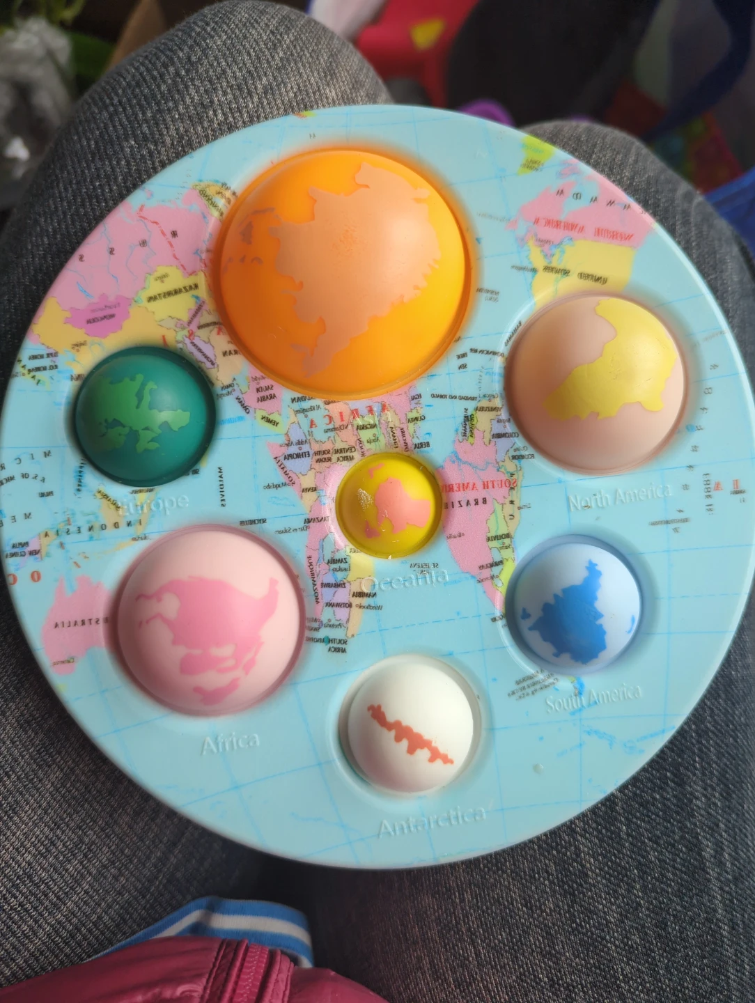 Map and Animal Paw Sensory Fidget Toys