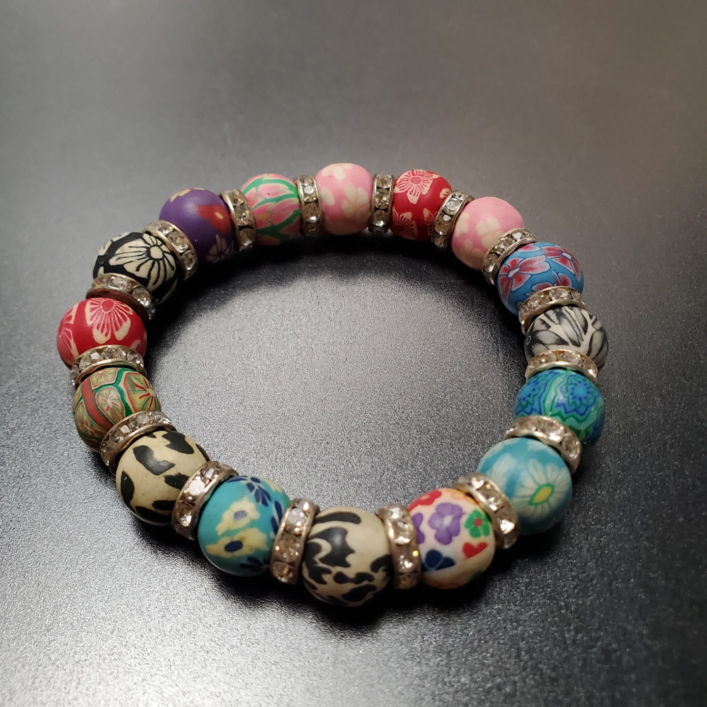 Multicoloured patterned bead bracelet🏈 - photo 3