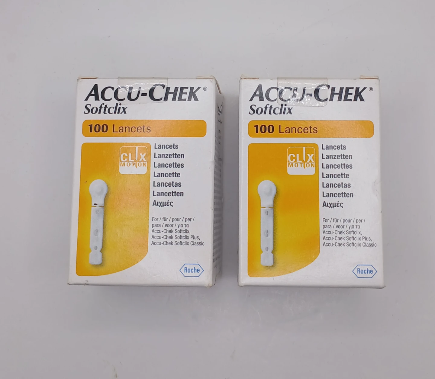 Accu-Chek Softclix 100 Lancets per box, 2 Boxes