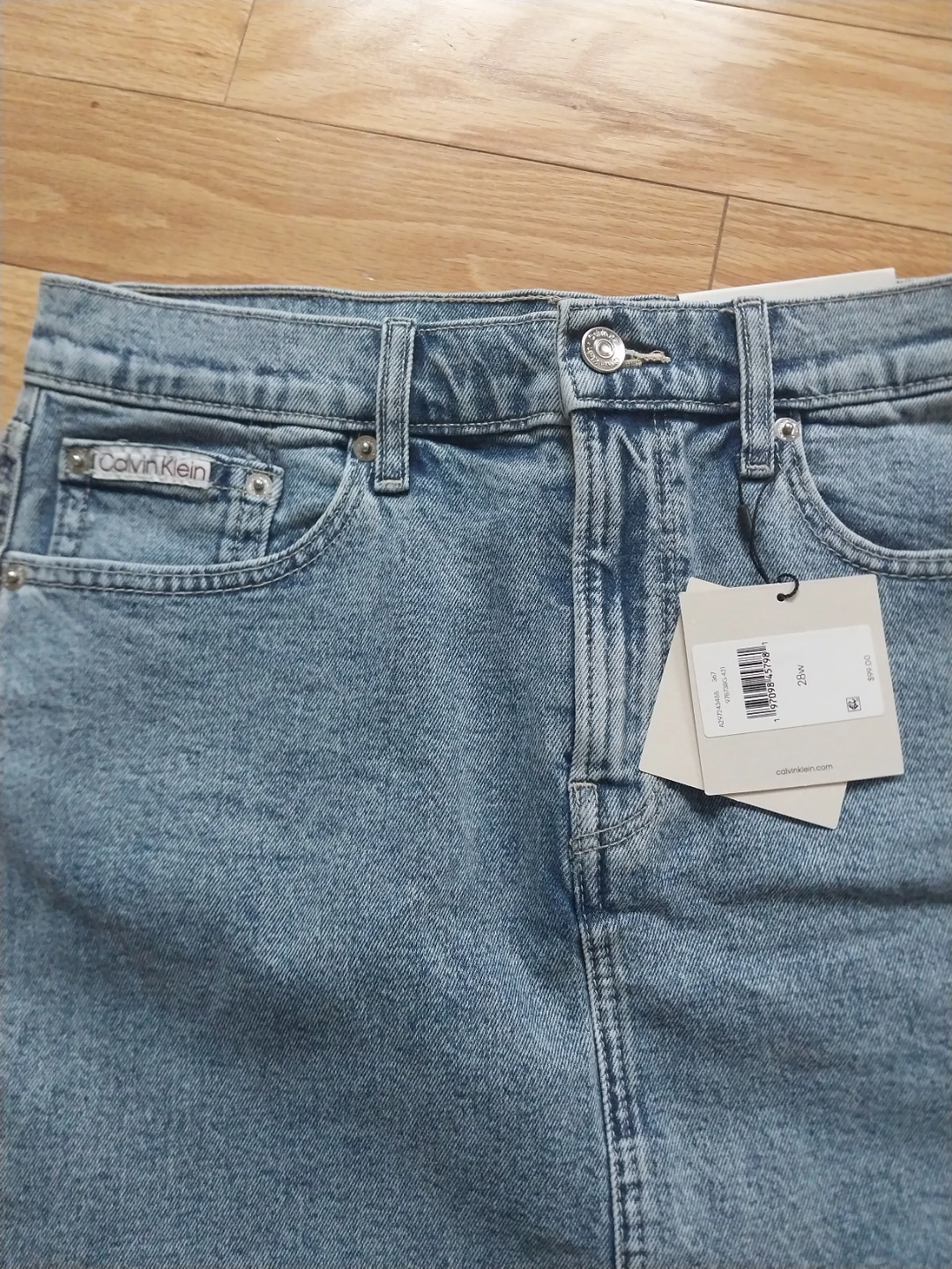 Calvin Klein Denim Mini Skirt Size 28 - photo 2