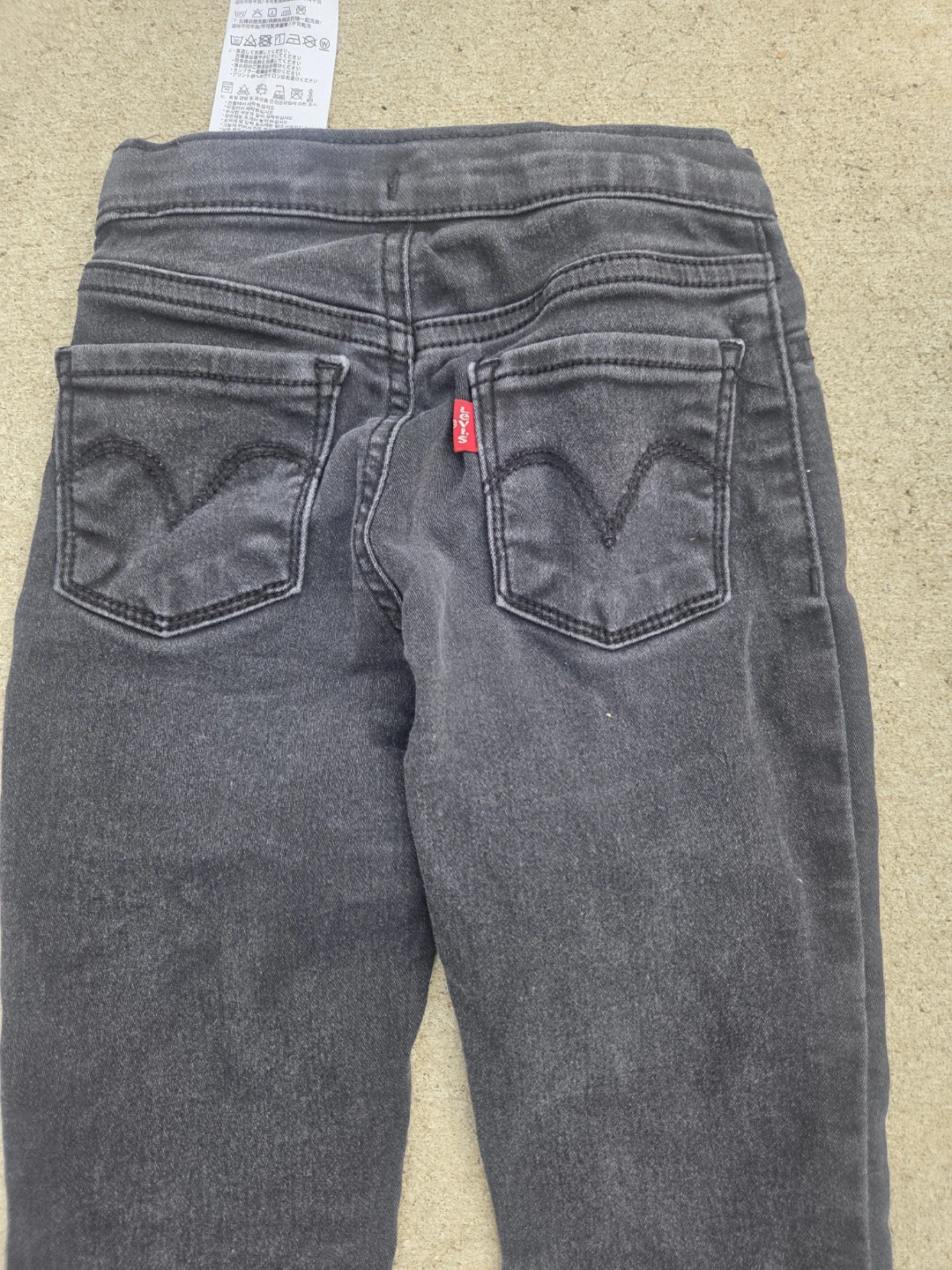 Levi's Black Pull-On Jeggings Size 6 Years - photo 5