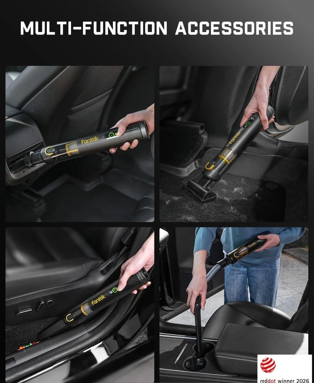 Fanttik Slim V10 APEX Car Vacuum, 4-in-1 Handheld mini Vacuum - photo 5