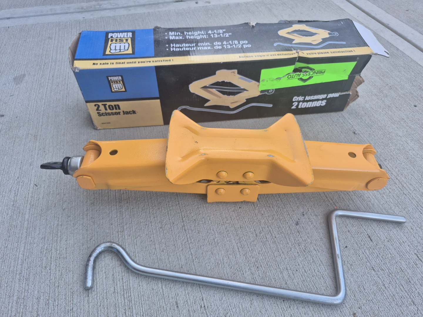 Power Fist 2 Ton Scissor Jack