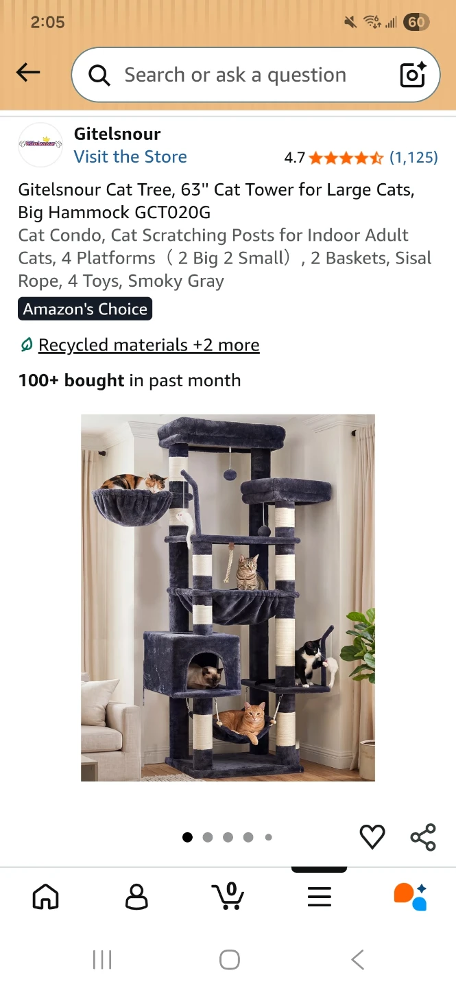 Large cat tree