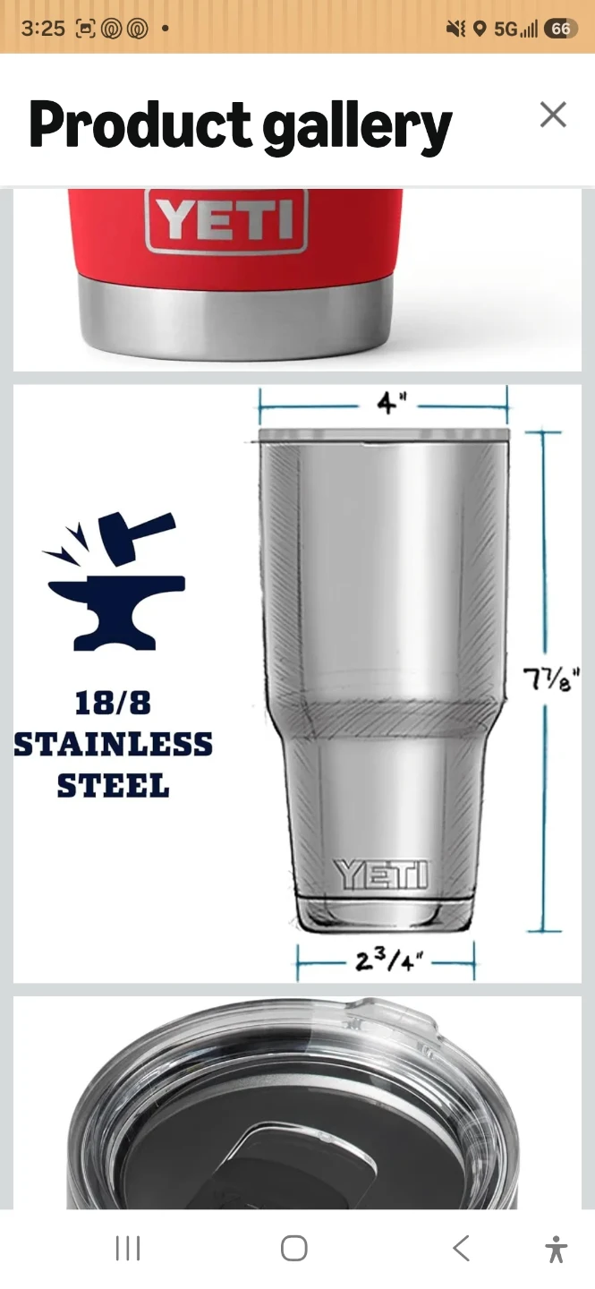 YETI Rambler Tumbler Red - photo 3