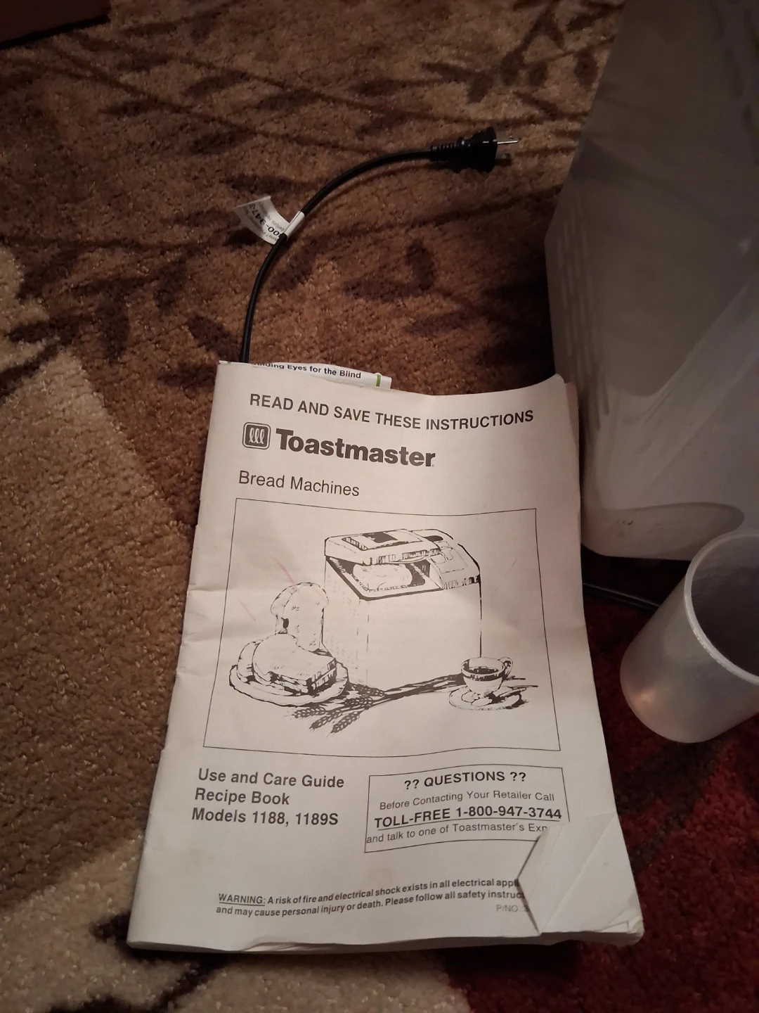 Toastmaster Bread Machine Models 1188 and 1189S - photo 4