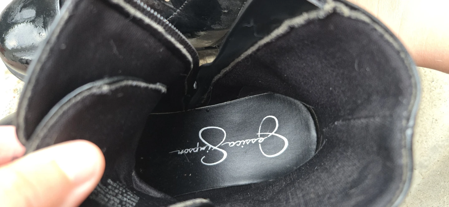 Jessica Simpson black combat boots - photo 3