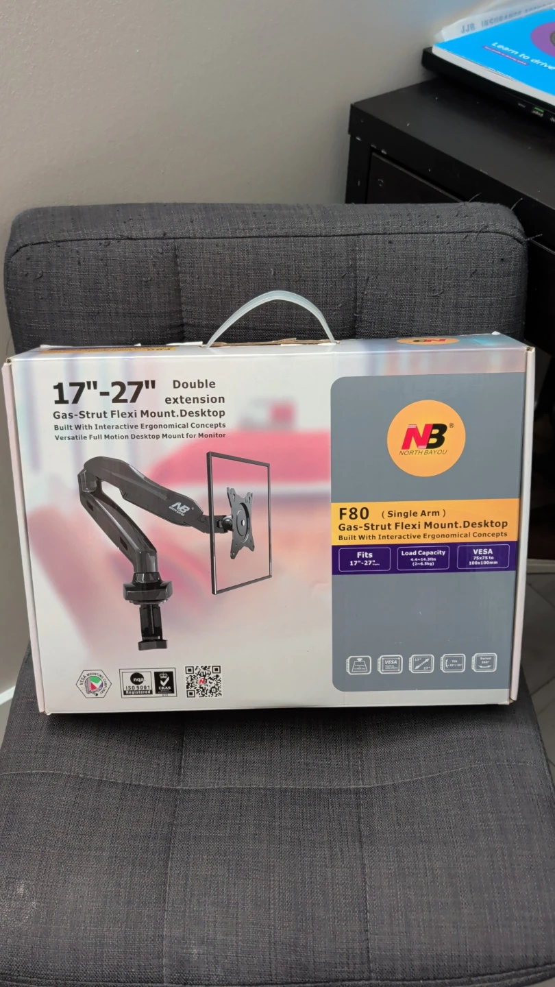 SANSUI 27" 100Hz IPS Gaming and North Bayou (NB) F80 Monitor Arm - photo 3